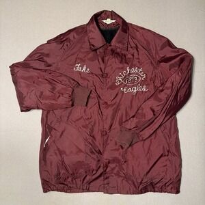 Vintage Chain Stitch Deerfoot Satin 1973 Jacket Size 40